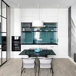 White Boat Apartment Blue